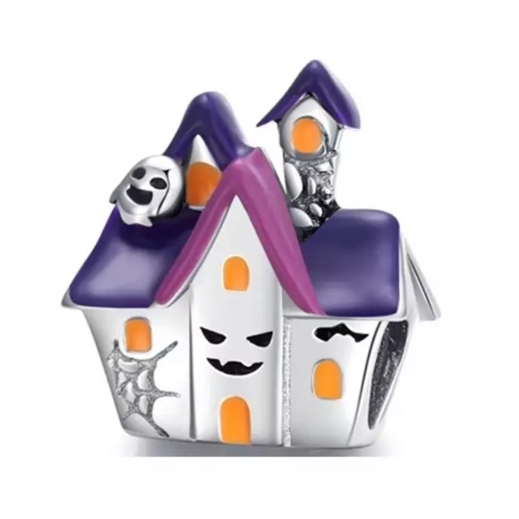 Unbranded Jewelry - Halloween Haunted House S925 Silver Charm